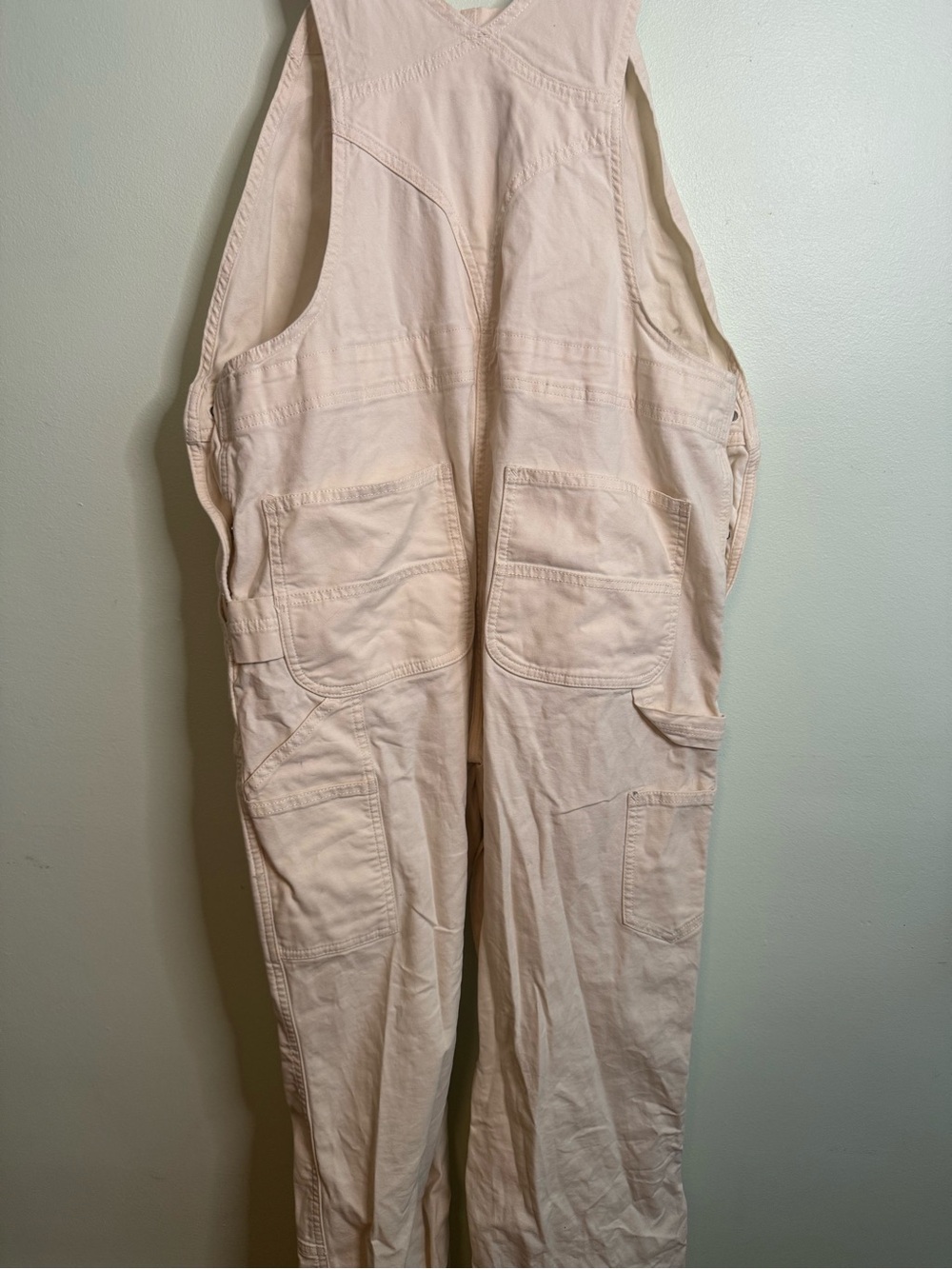 Carhartt Women's Khaki Cotton Overalls (L) - Picture 8 of 9